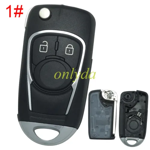 For Chevrolet Buick remote key blank without badge place, pls choose the button