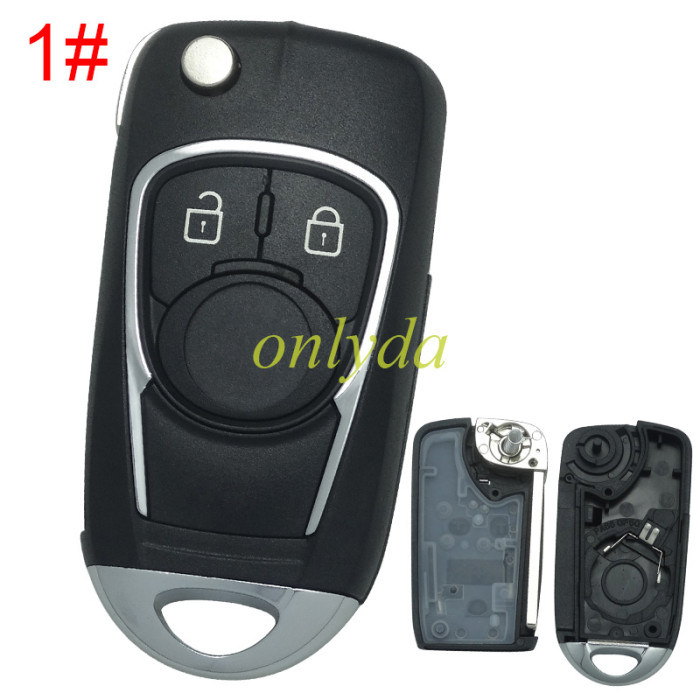 For Chevrolet Buick remote key blank without badge place, pls choose the button