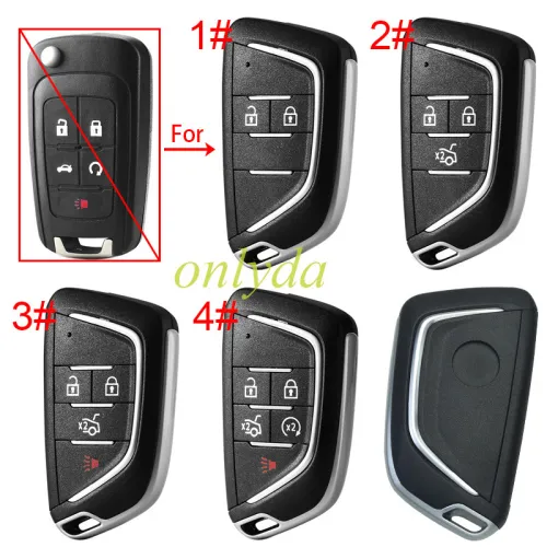 For Chevrolet modified 2/3/3+1/4+1/remote key blank with round badge place,(pls choose button )