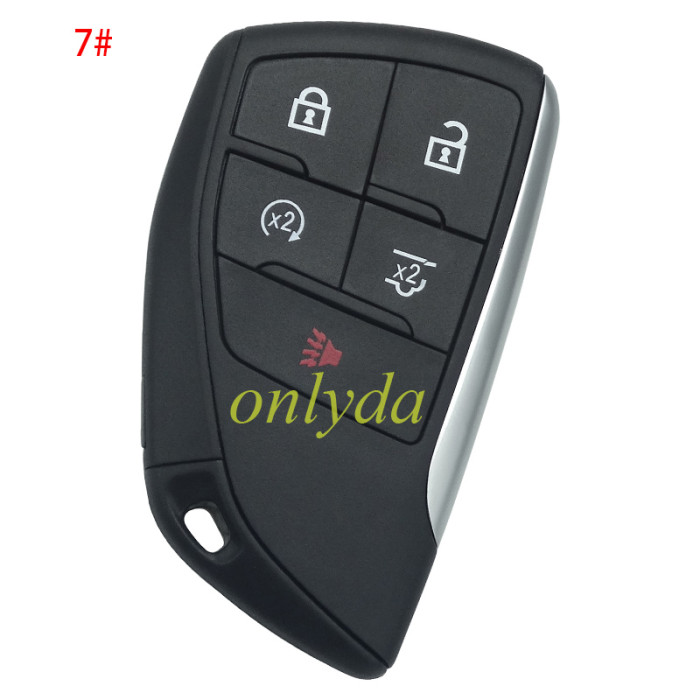 For Chevrolet Buick GM 2+1/3+1/4+1/5+1 button remote key  shell  without badge(please choose button)