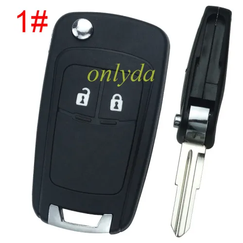 For Chevrolet  remote key shell replacement   with round badge place,   pls choose the button