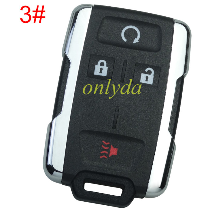 For Chevrolet  remote key shell with cross badge place, the side part is siliver color, pls choose the button