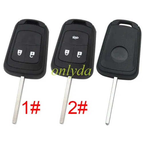 For Chevrolet  remote key blank 2B/3B with round badge place, pls choose the button