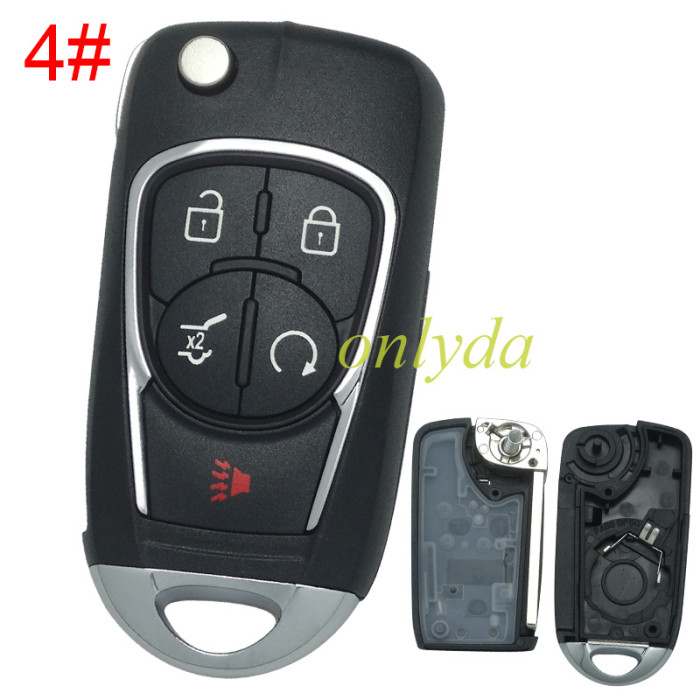 For Chevrolet Buick remote key blank without badge place, pls choose the button