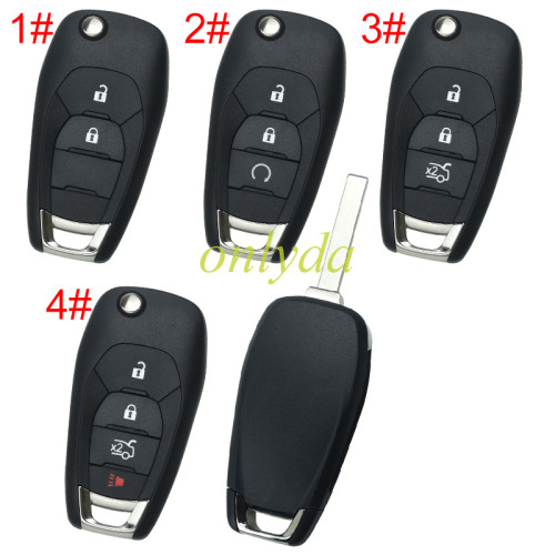 For Chevrolet  remote key shell with cross badge place, pls choose the button