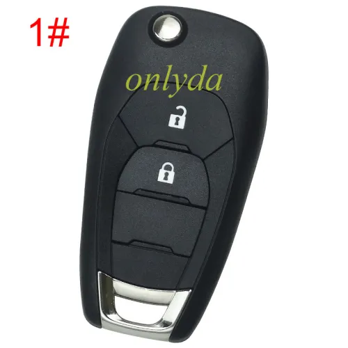 For Chevrolet  remote key shell with round badge place, pls choose the button