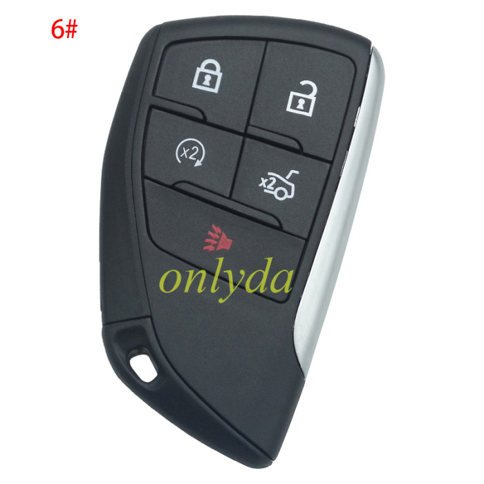 For Chevrolet Buick GM 2+1/3+1/4+1/5+1 button remote key  shell  without badge(please choose button)