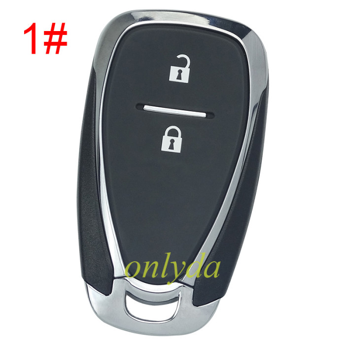 For Chevrolet  remote key blank without badge place, pls choose the button