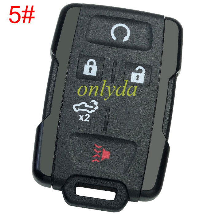 For Chevrolet  remote key shell with cross badge place, the side part is black, pls choose the button