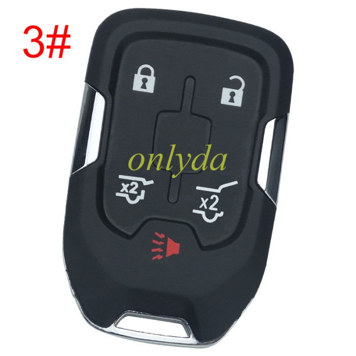 For Chevrolet  remote key blank with cross badge place, pls choose the button