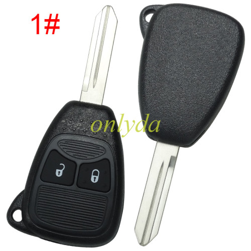 Super Stronger GTL shell  for Chrysler enhanced version remote  key shell without badge place, better quality, pls choose the button