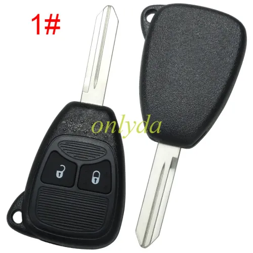 Super Stronger GTL shell  for Chrysler enhanced version remote  key shell without badge place, better quality, pls choose the button