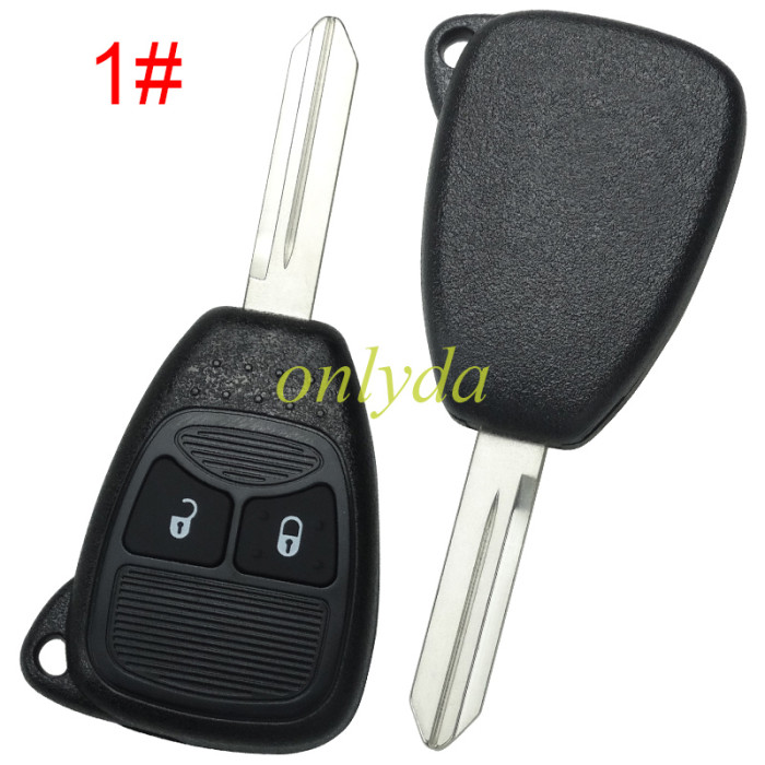 Super Stronger GTL shell  for Chrysler enhanced version remote  key shell without badge place, better quality, pls choose the button