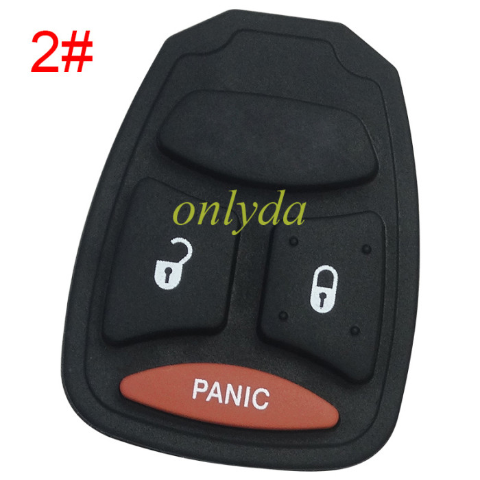 For Chrysler remote  key shell rubber pad, pls choose the button