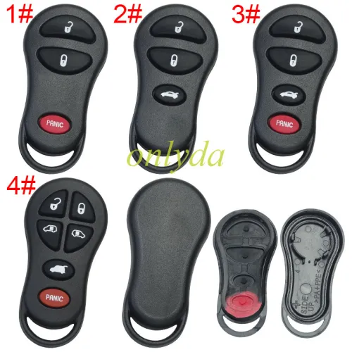 For Chrysler remote key shell with battery holder, pls choose the button
