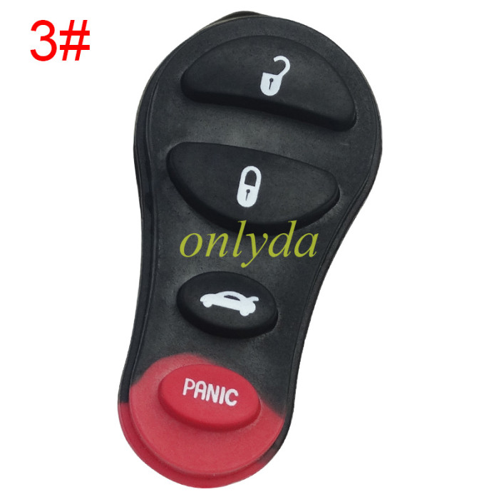 For Chrysler remote key shell with battery holder, pls choose the button