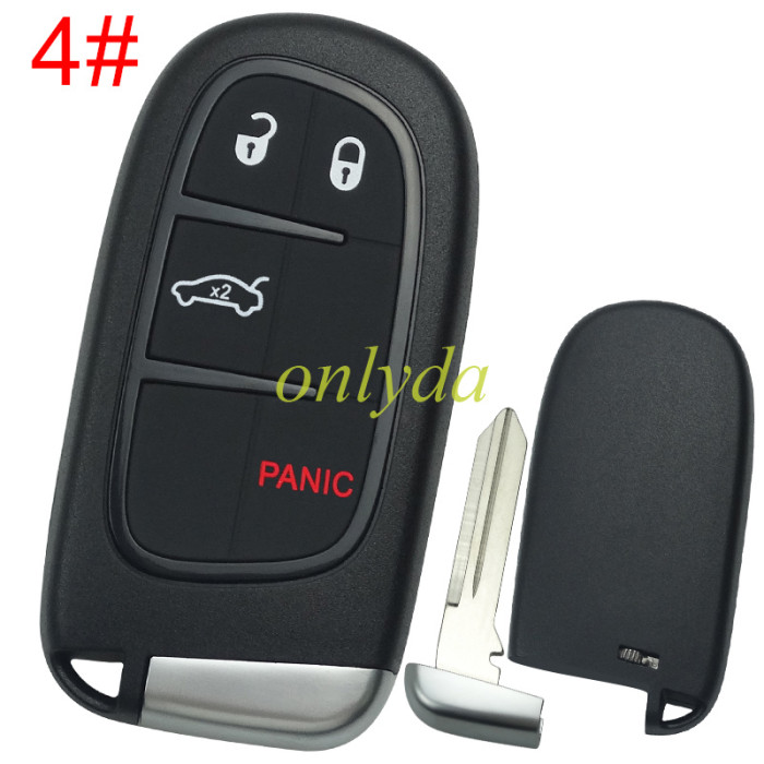 For Chrysler  remote key shell with blade CY24，the key pad cant be removed，without badge place , pls choose button