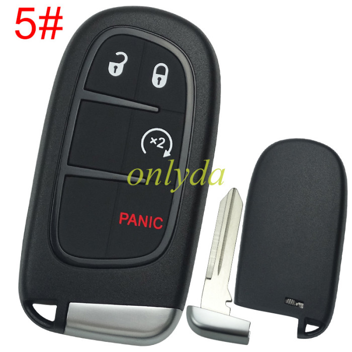 For Chrysler  remote key shell with blade CY24，the key pad cant be removed，without badge place , pls choose button