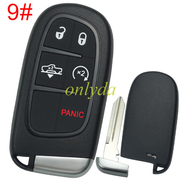 For Chrysler  remote key shell with blade CY24，the key pad cant be removed，without badge place , pls choose button