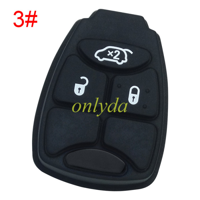 For Chrysler remote  key shell rubber pad, pls choose the button