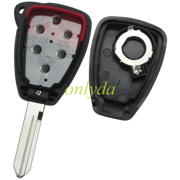 Super Stronger GTL shell  for Chrysler enhanced version remote  key shell without badge place, better quality, pls choose the button