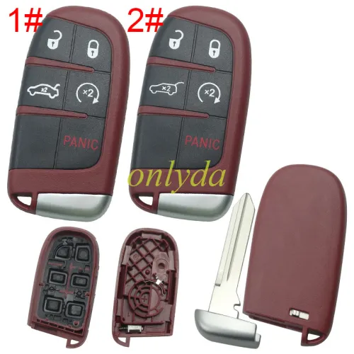 For Chrysler  remote key shell with blade CY24，the key pad can't remove，without badge place , pls choose button