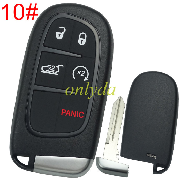 For Chrysler  remote key shell with blade CY24，the key pad cant be removed，without badge place , pls choose button