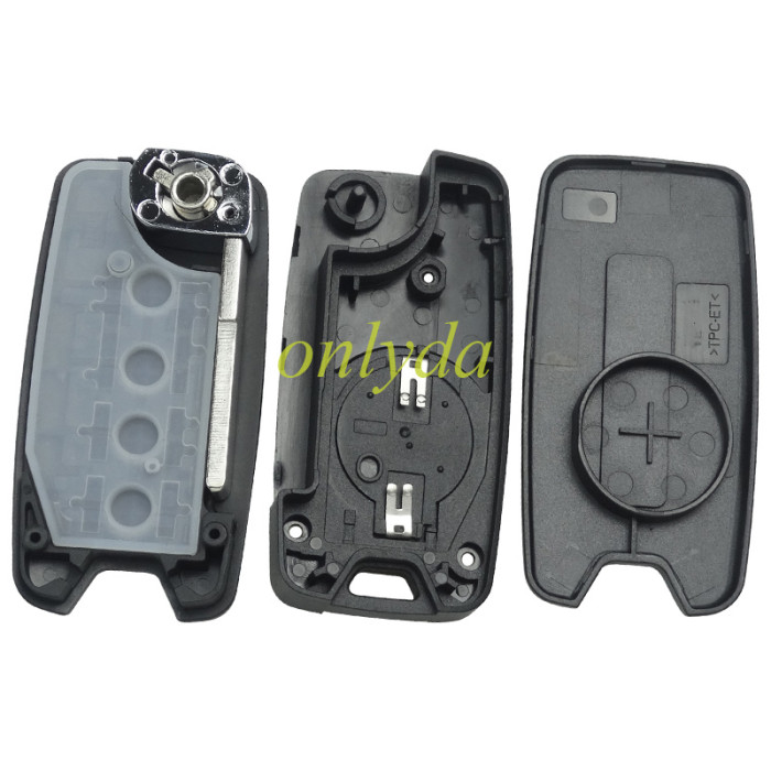 For Chrysler remote key shell, emergecy blade included, pls choose the button