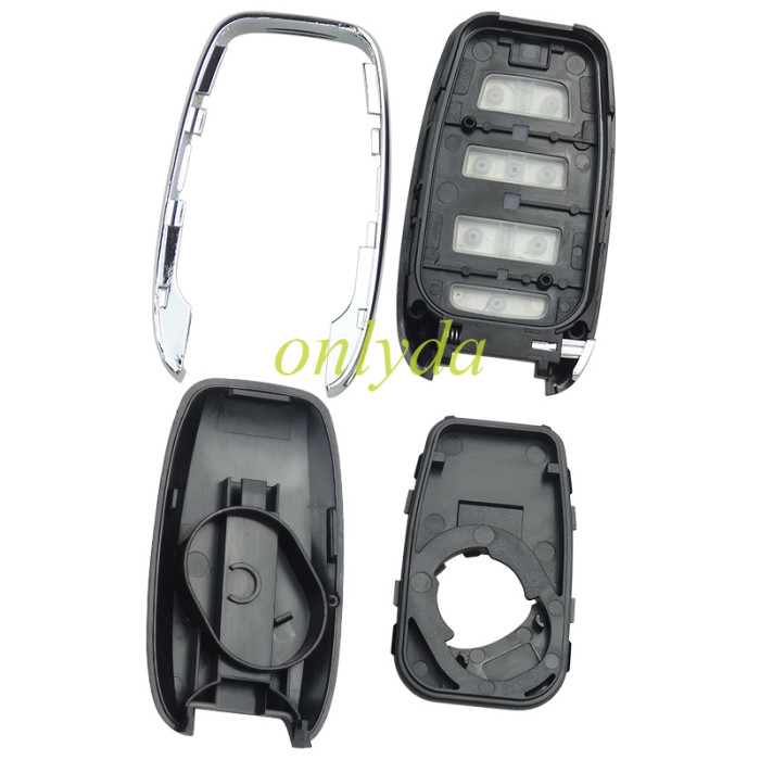 For Chrysler remote key shell with badge, emergecy blade included, pls choose the button