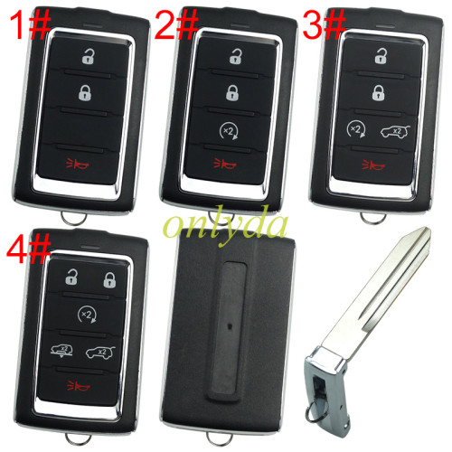 For Jeep remote key shell with bladeCY22 ,with badge, pls choose the button