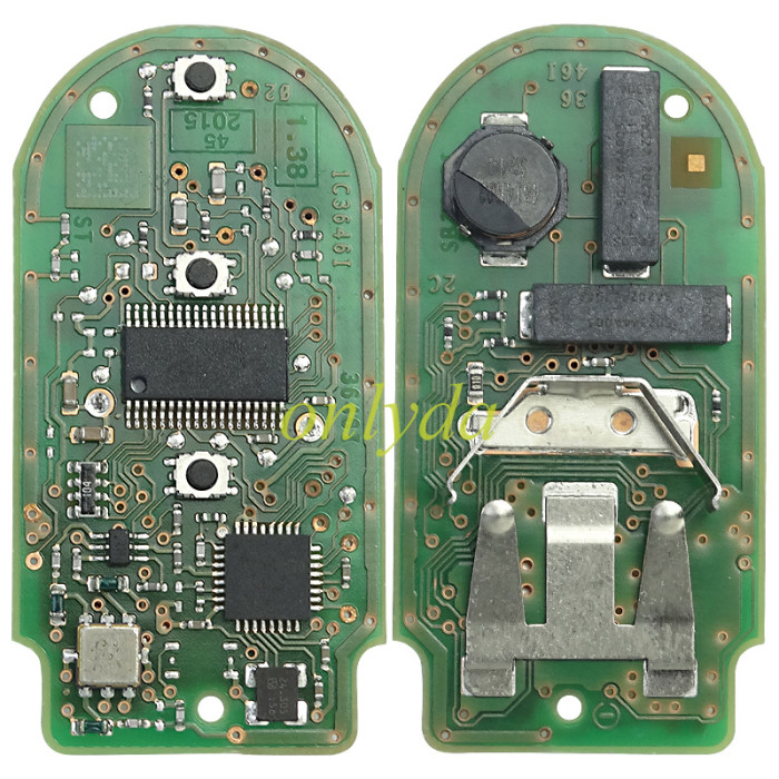 For BMW  X5 keyless 3button  remote key with PCF7953P chip-434mhz FSK original pcb+aftermarket key shell