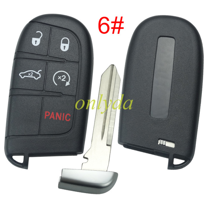 For Chrysler  remote key shell with blade CY24 ,the key pad can't remove ，with logo place, pls choose button