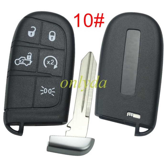 For Chrysler  remote key shell with blade CY24 ,the key pad can't remove ，with logo place, pls choose button
