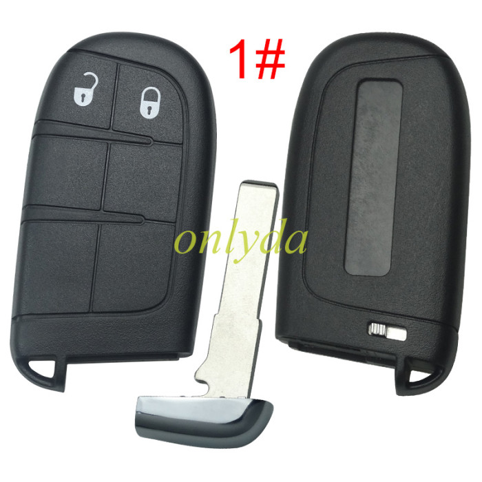 For Chrysler  remote key shell with blade SIP22, with badge , pls choose button