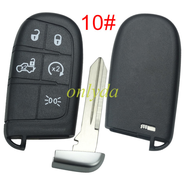 For Chrysler  remote key shell with blade CY24,the key pad can't remove ，without badge , pls choose button