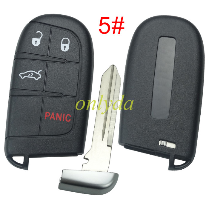 For Chrysler  remote key shell with blade CY24 ,the key pad can't remove ，with logo place, pls choose button