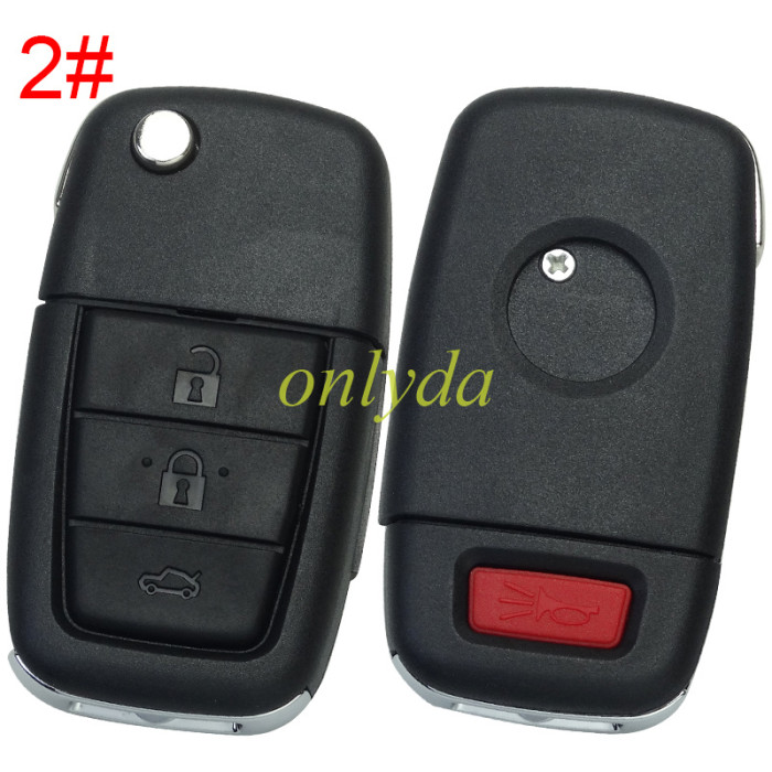 For Chevrolet remote key shell   with 2+1/3+1/4+1button,blade GM45  pls choose the button