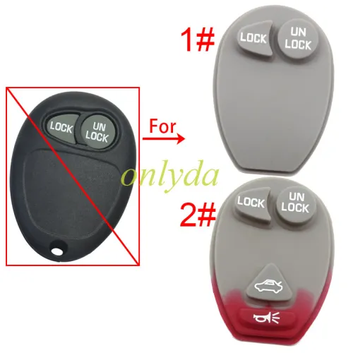 For GM Buick remote key pad, pls choose the button