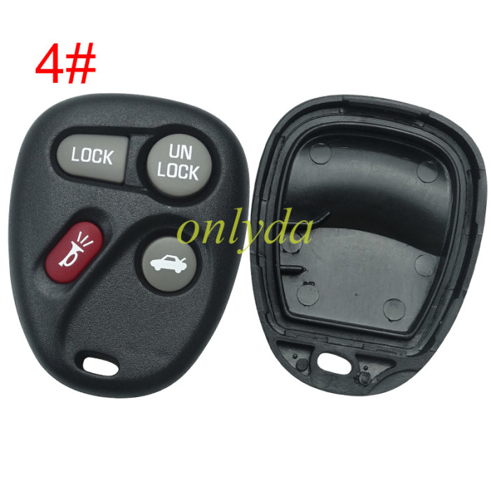 For GM Buick remote key shell, pls choose the button
