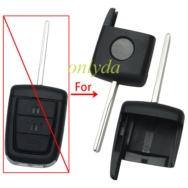 For GM remote key shell part with round badge place
