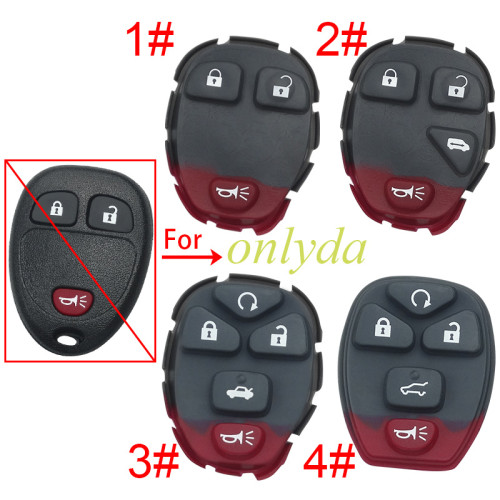 For GM Buick remote key shell button pad, pls choose the button