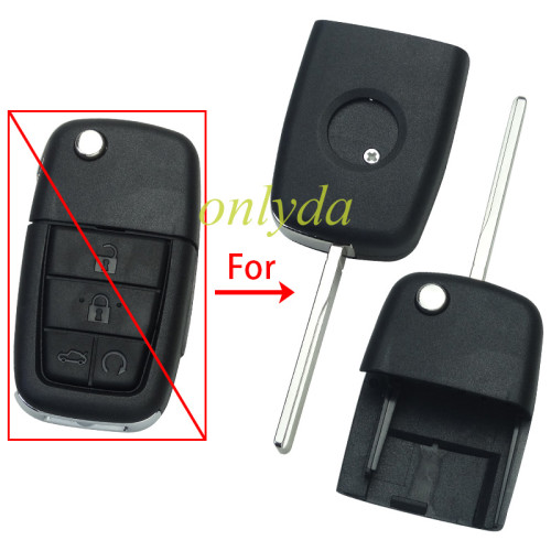 For Chevrolet GM 4 button flip remote key head， blade GM45