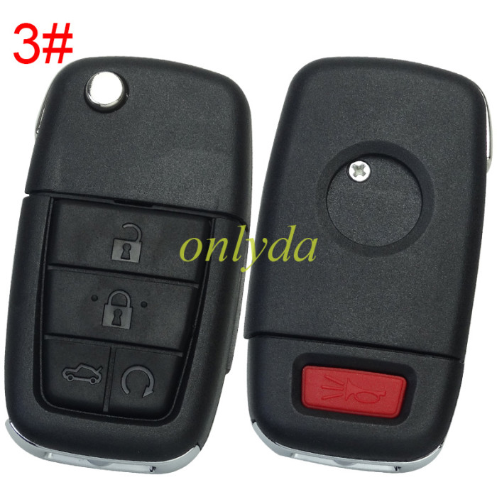 For Chevrolet remote key shell   with 2+1/3+1/4+1button,blade GM45  pls choose the button