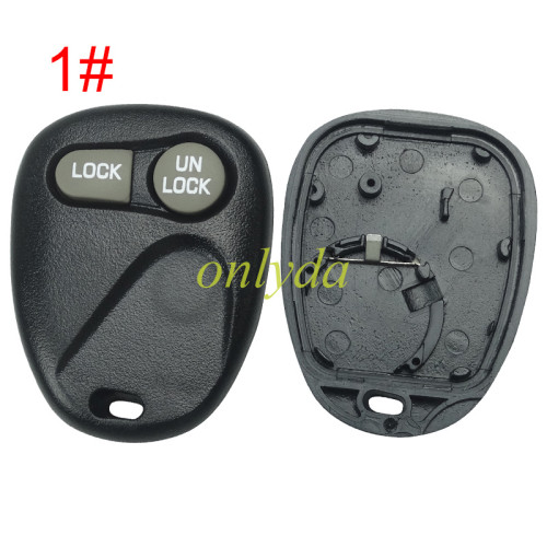 For GM Buick remote key shell with battery holder, pls choose the button