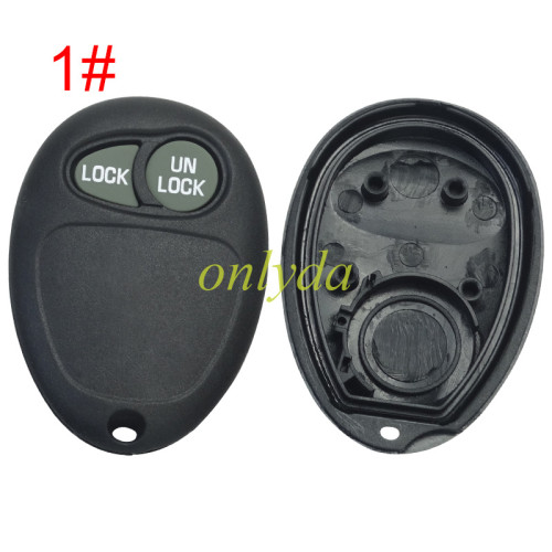 For GM Buick remote key shell with battery holder, pls choose the button