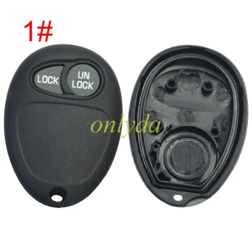 For GM Buick remote key shell with battery holder, pls choose the button