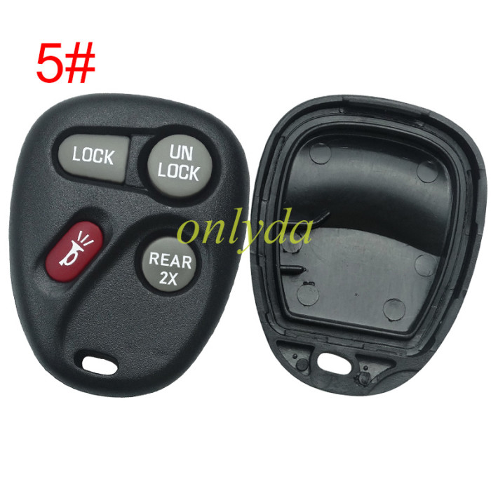 For GM Buick remote key shell, pls choose the button