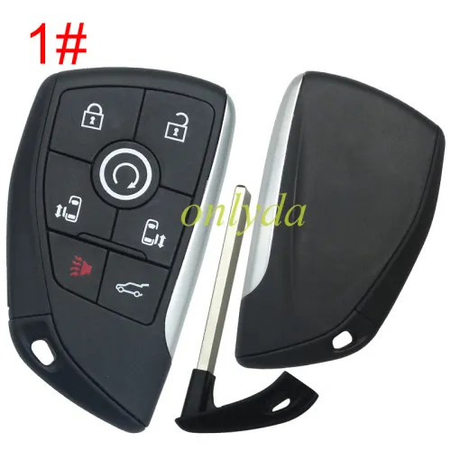For GMC remote key  shell with badge,  (please choose button)