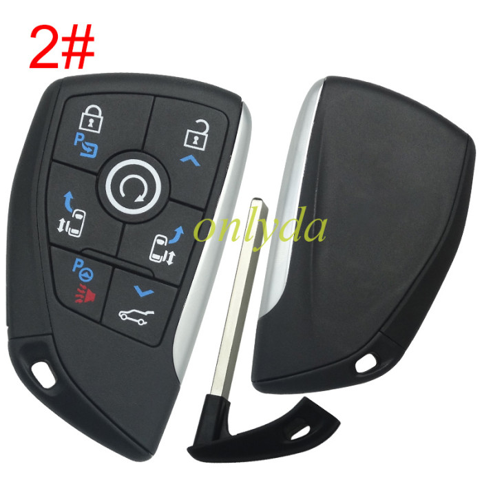 For GMC remote key  shell with badge,  (please choose button)