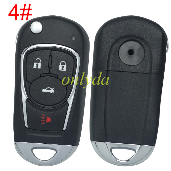For Buick remote key shell with round badge place, pls choose the button